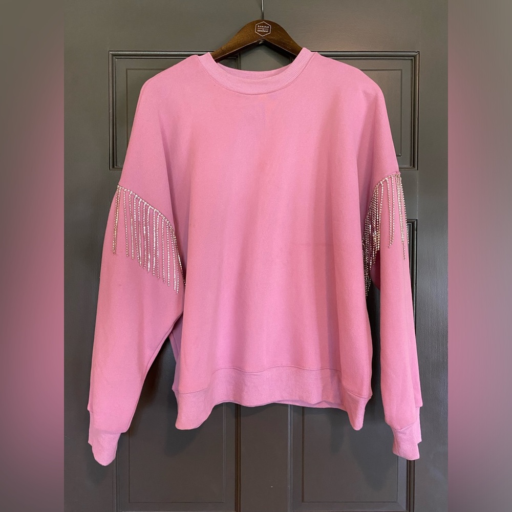Fate Sweathshirt with Fringe Detail